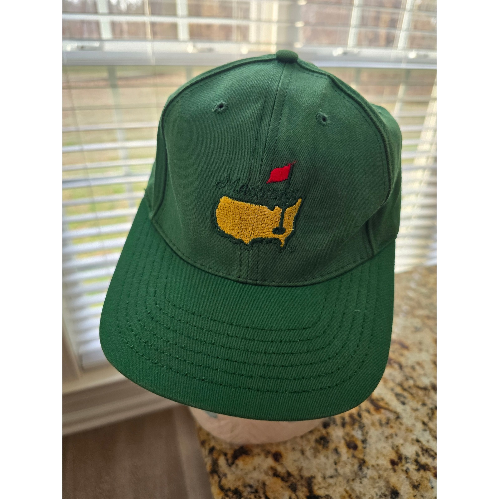Masters Tournament Golf Hat American Needle Green Leather Strapback Mens Cap